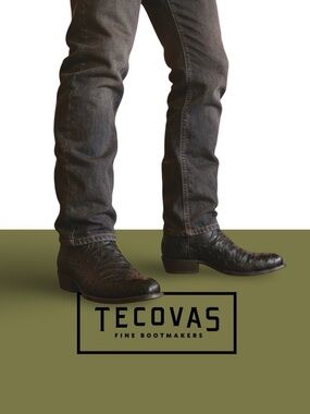 Tecovas Men’s 9.5 D Full Quill Ostrich “The Wyatt” Pecan